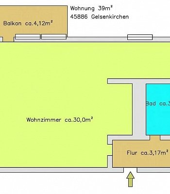     45886 Gelsenkirchen, 39 m2