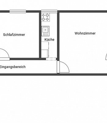 Квартира в Германии в 45968 Gladbeck, 52,06 m2