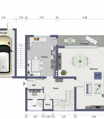 Дом в Германии в  45768 Marl, 150 m2 (участок 571 м2)