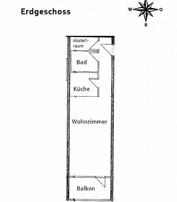 Квартира в Германии в 72250 Freudenstadt, 49 m2