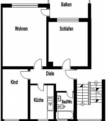 Квартира в Германии в 51145 Köln, Eil, 62 m2