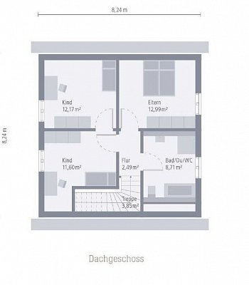 Дом в Германии в 40489 Düsseldorf, Angermund, 124,22 m2 (участок 261 м2)