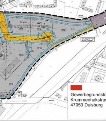 Участок земли в 47053 Duisburg-Hochfeld, 535,00 m²