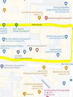 Земельный участок с разрешением на строительство в Германии в самом центре 40211 Düsseldorf почти на Königsallee, участок 1793 м2