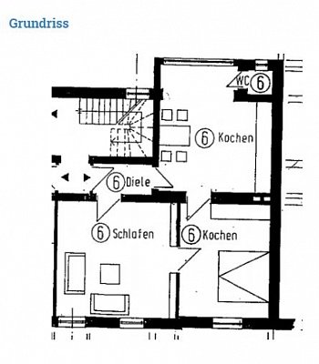 Квартира в Германии в 44627 Herne, 60,88 m2