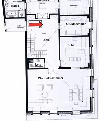 Квартира в аренду в Германии в Westend-Süd, 60323 Frankfurt am Main, 226 m2