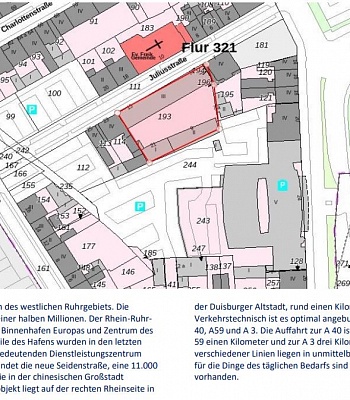Коммерческая недвижимость (офисные и производственные помещения) в 47053 Duisburg, 2028 м2 (участок 1607 м2)