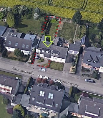 Допельхаус (часть дома Doppelhaushälfte) в Германии в 40489 Düsseldorf, 74 м2 (земельный участок 470м2)