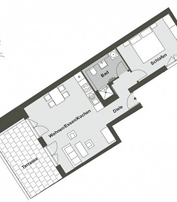 Квартира новостройка в Германии в 40223 Düsseldorf, 68,2 m2