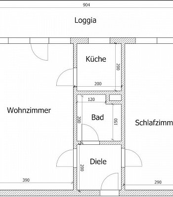 Квартира в Германии в 50996 Köln, Rodenkirchen, 60 m2